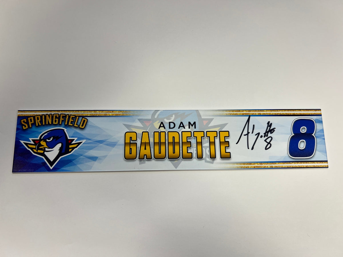 2023-24 Springfield Thunderbirds 3rd Jersey Locker Nameplate