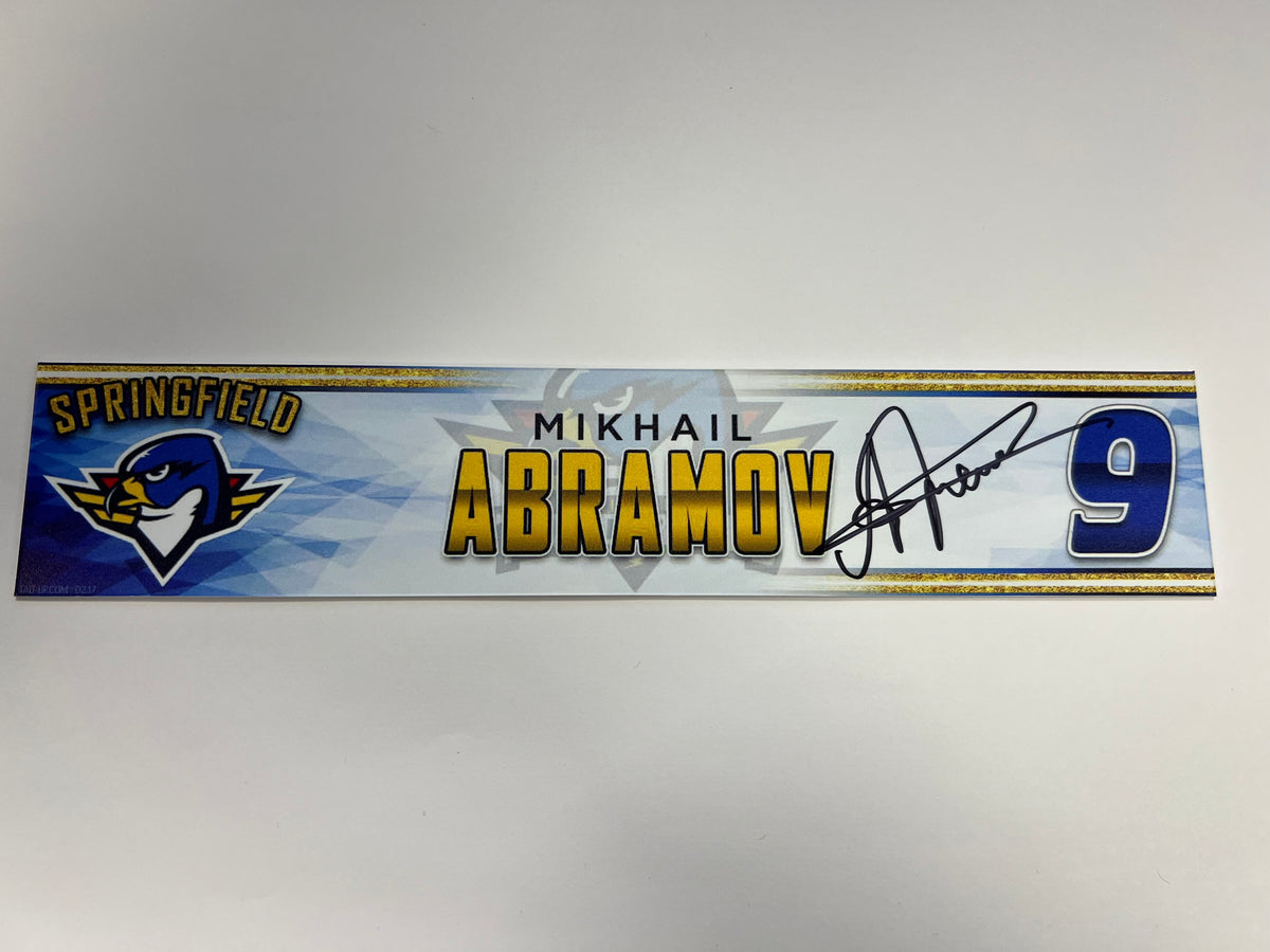 2023-24 Springfield Thunderbirds 3rd Jersey Locker Nameplate