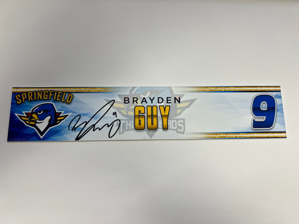 2023-24 Springfield Thunderbirds 3rd Jersey Locker Nameplate