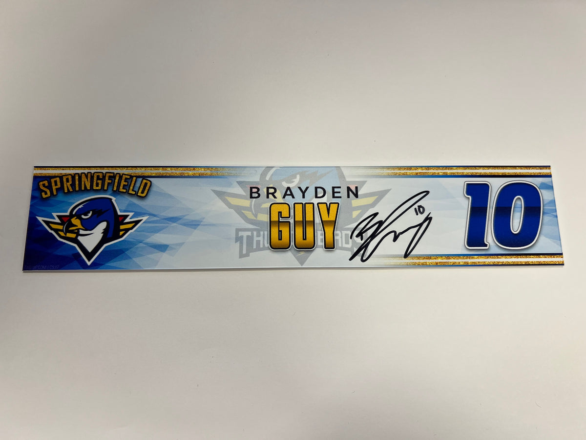 2023-24 Springfield Thunderbirds 3rd Jersey Locker Nameplate