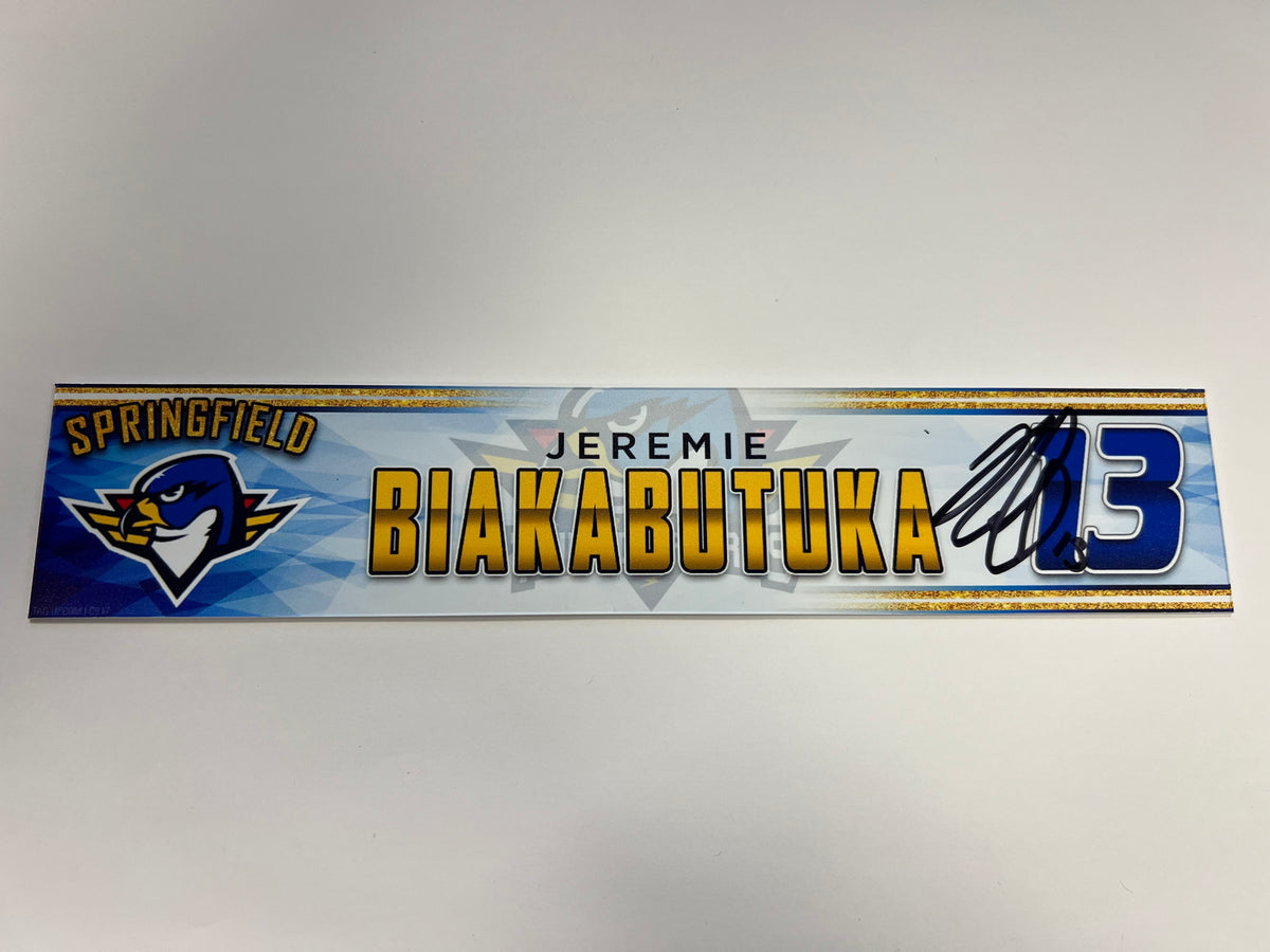 2023-24 Springfield Thunderbirds 3rd Jersey Locker Nameplate