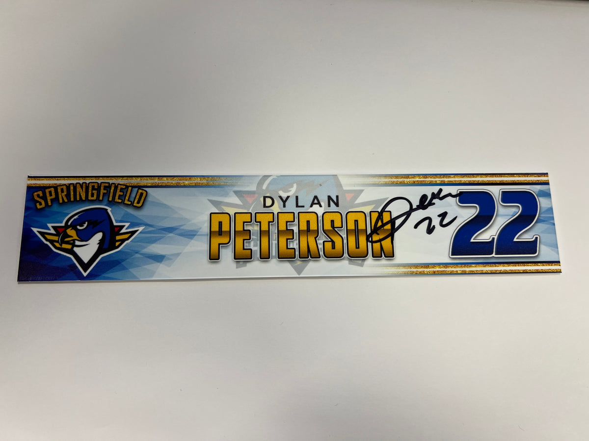 2023-24 Springfield Thunderbirds 3rd Jersey Locker Nameplate