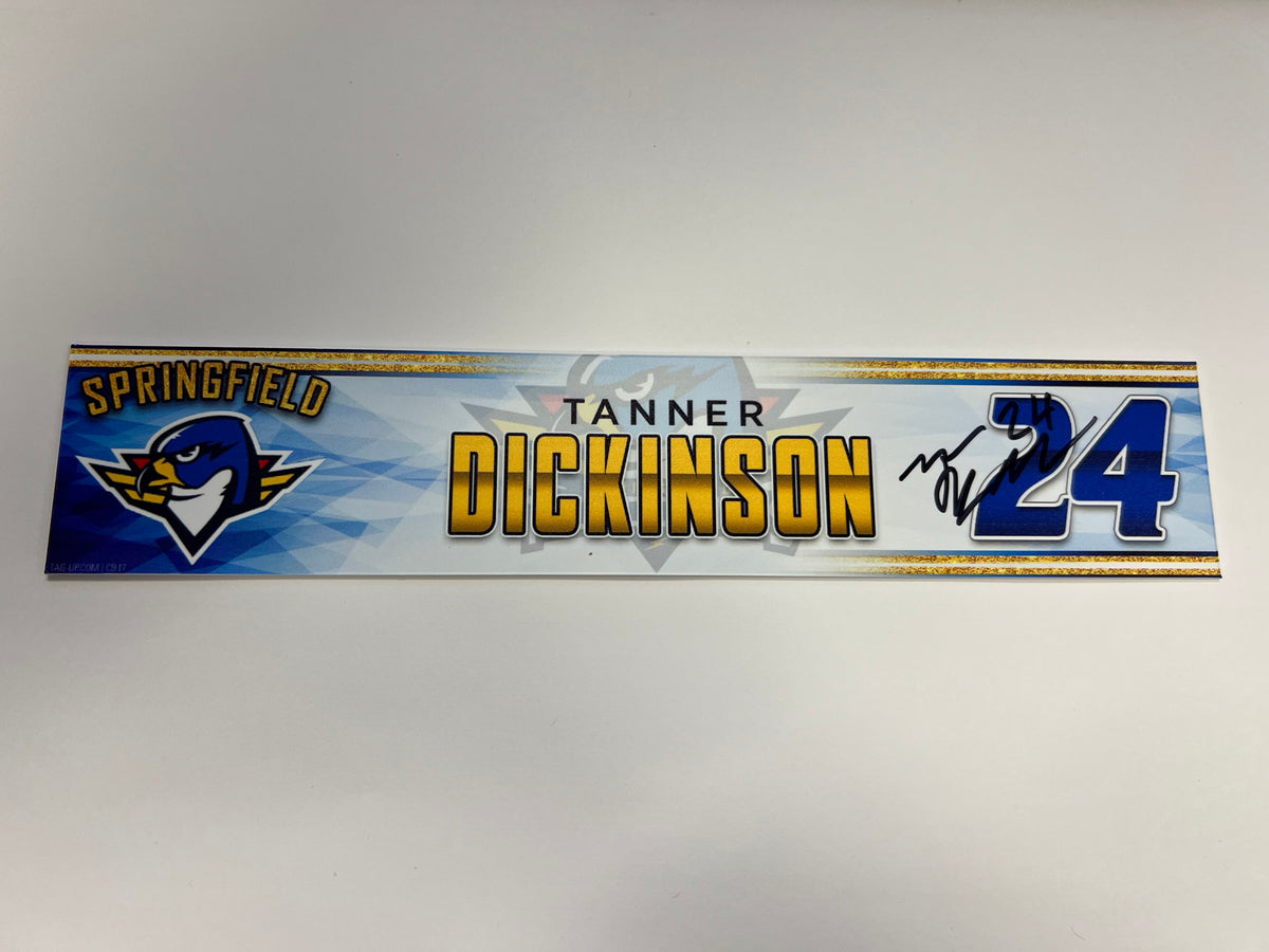 2023-24 Springfield Thunderbirds 3rd Jersey Locker Nameplate