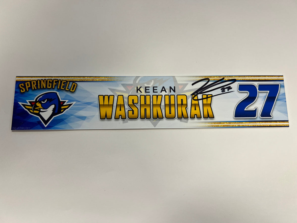 2023-24 Springfield Thunderbirds 3rd Jersey Locker Nameplate