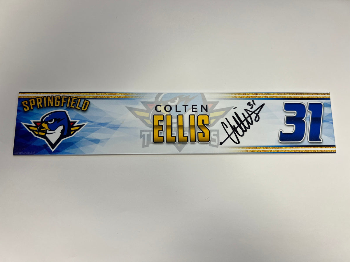 2023-24 Springfield Thunderbirds 3rd Jersey Locker Nameplate