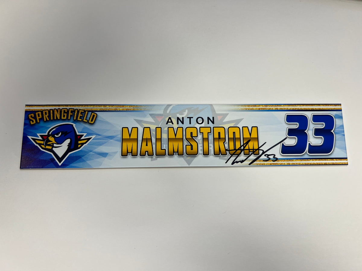 2023-24 Springfield Thunderbirds 3rd Jersey Locker Nameplate