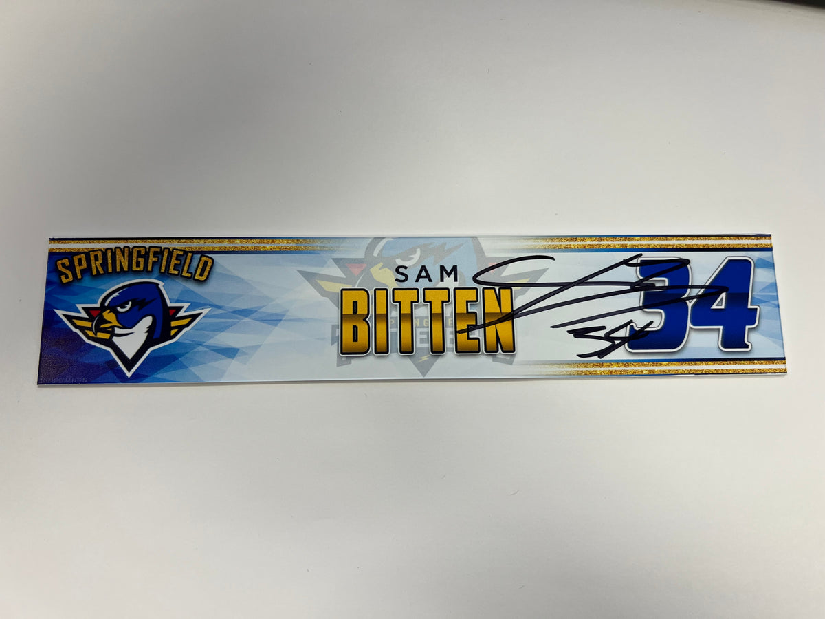 2023-24 Springfield Thunderbirds 3rd Jersey Locker Nameplate