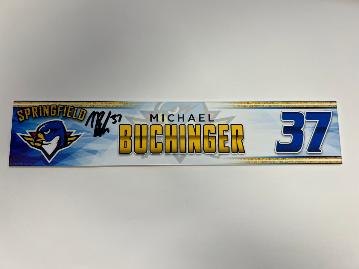2023-24 Springfield Thunderbirds 3rd Jersey Locker Nameplate