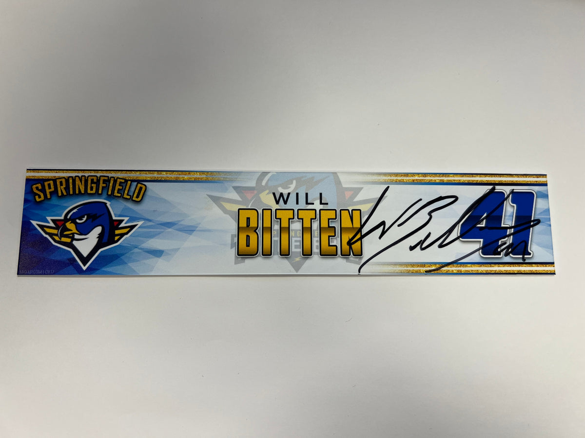 2023-24 Springfield Thunderbirds 3rd Jersey Locker Nameplate