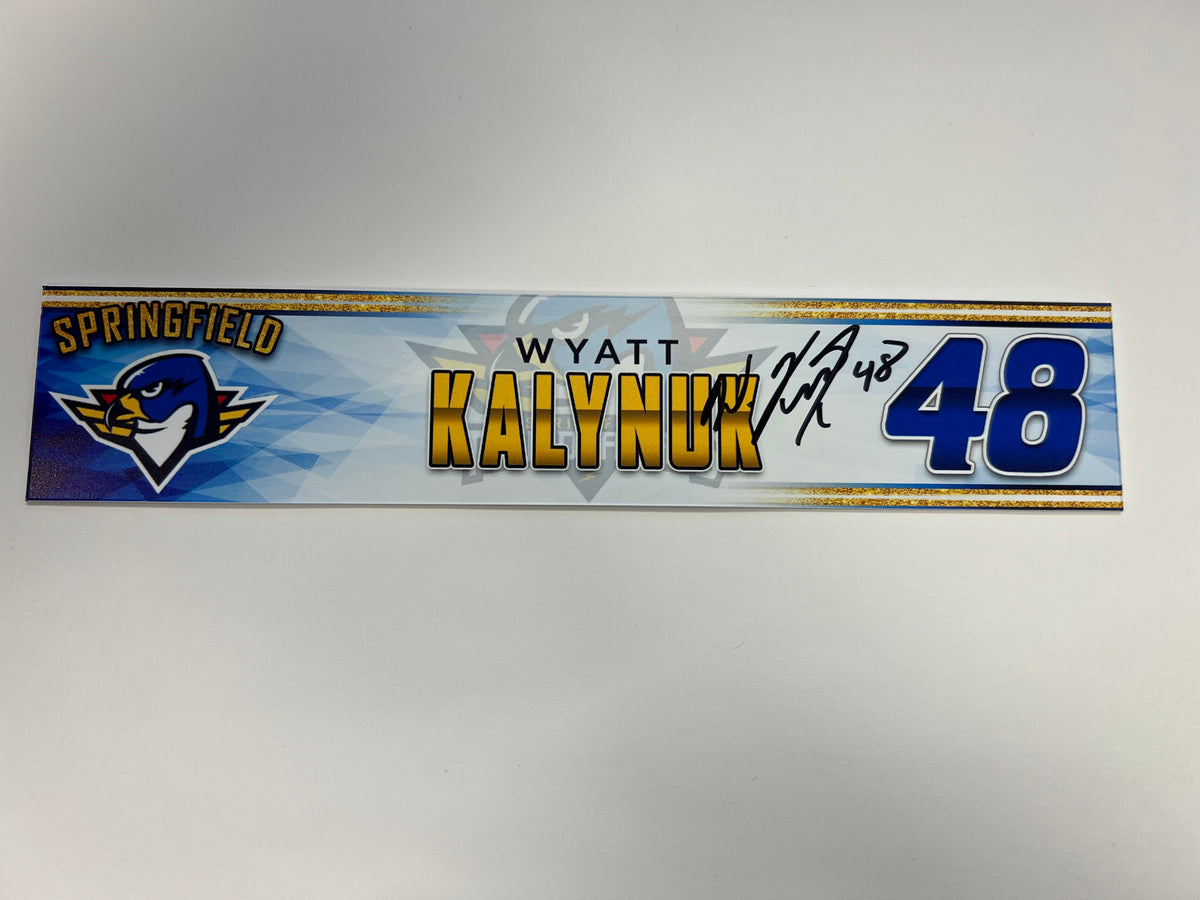 2023-24 Springfield Thunderbirds 3rd Jersey Locker Nameplate