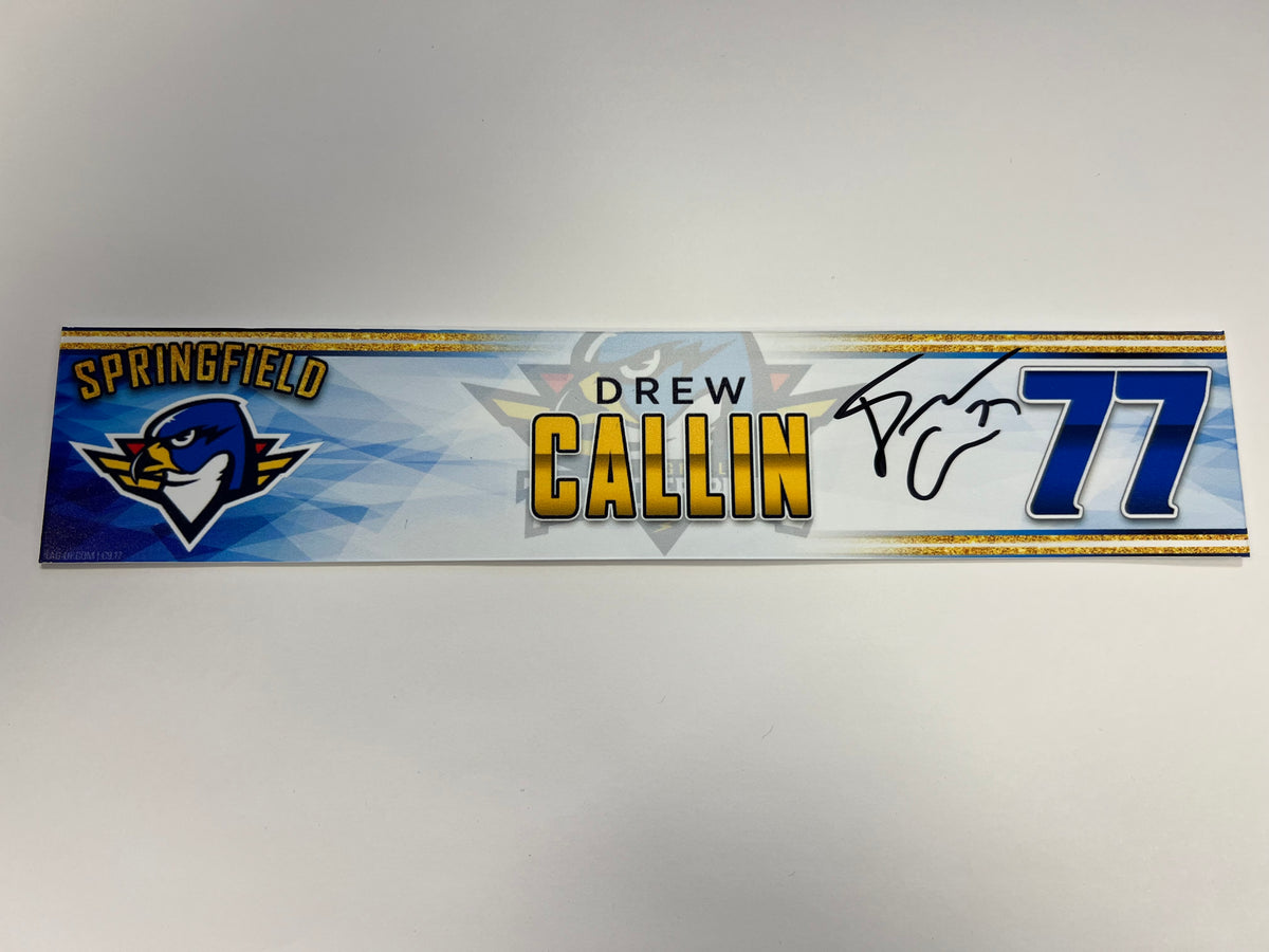 2023-24 Springfield Thunderbirds 3rd Jersey Locker Nameplate