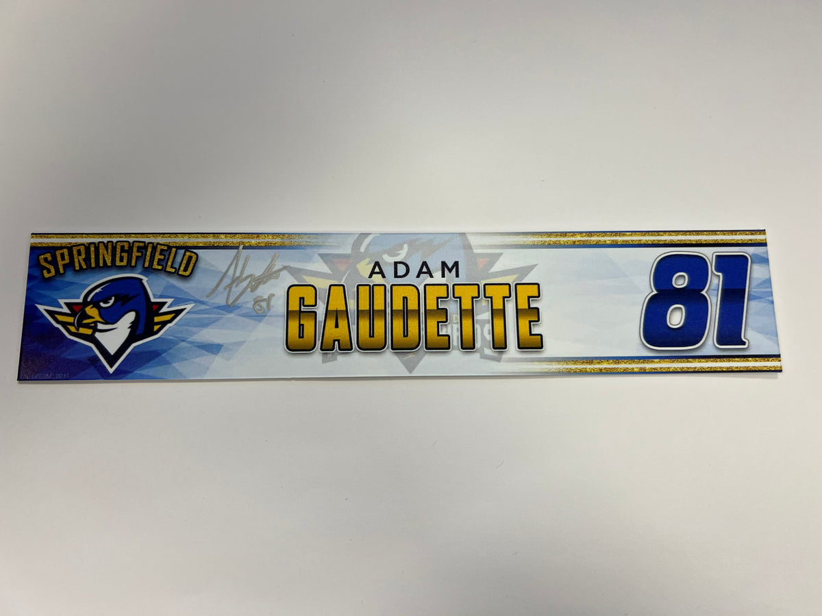 2023-24 Springfield Thunderbirds 3rd Jersey Locker Nameplate