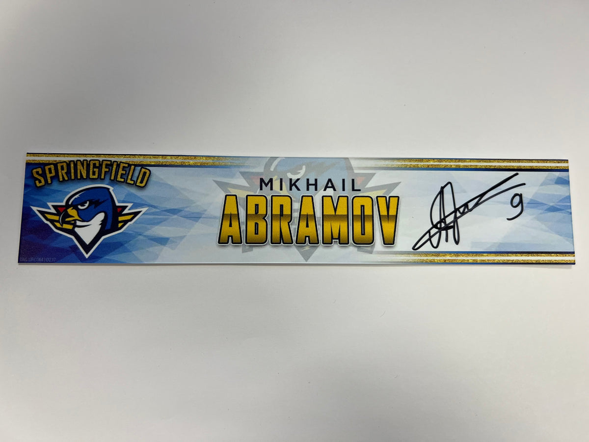 2023-24 Springfield Thunderbirds 3rd Jersey Locker Nameplate