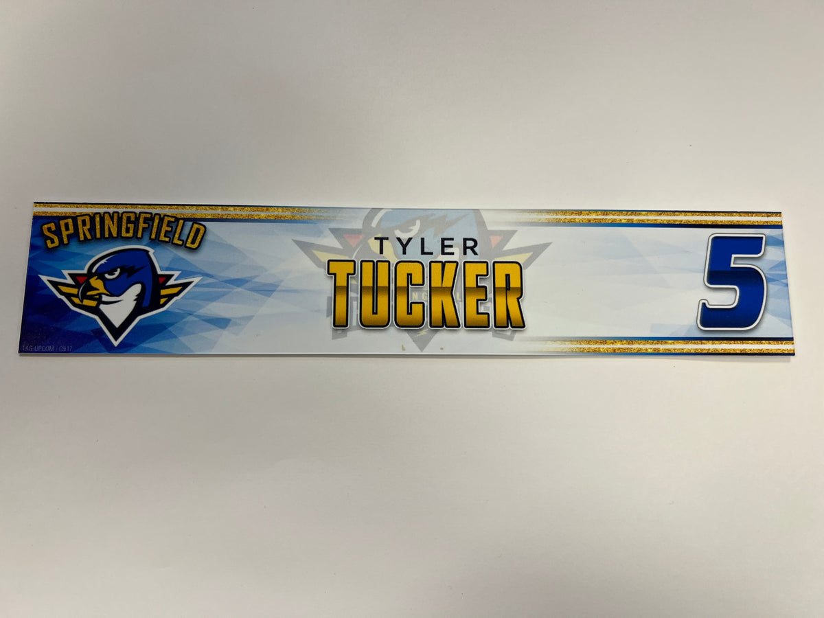 2023-24 Springfield Thunderbirds 3rd Jersey Locker Nameplate