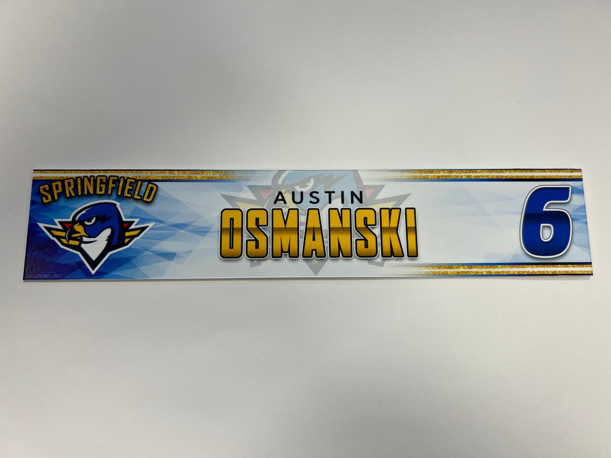 2023-24 Springfield Thunderbirds 3rd Jersey Locker Nameplate