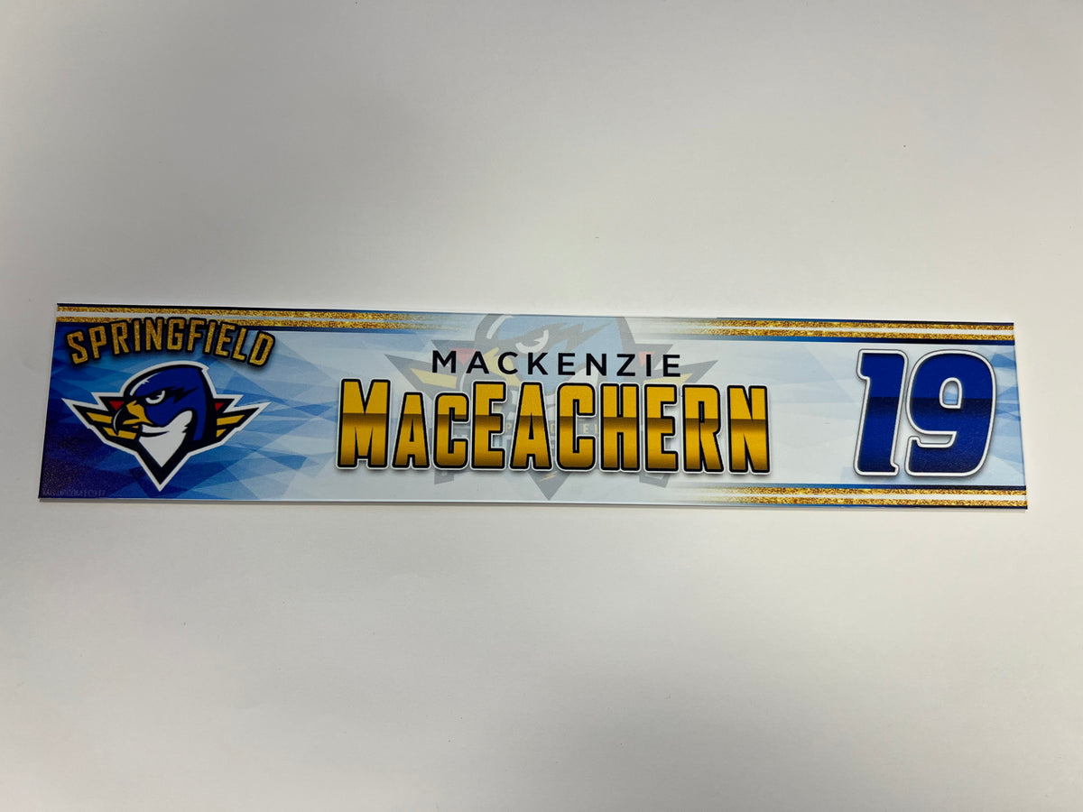 2023-24 Springfield Thunderbirds 3rd Jersey Locker Nameplate