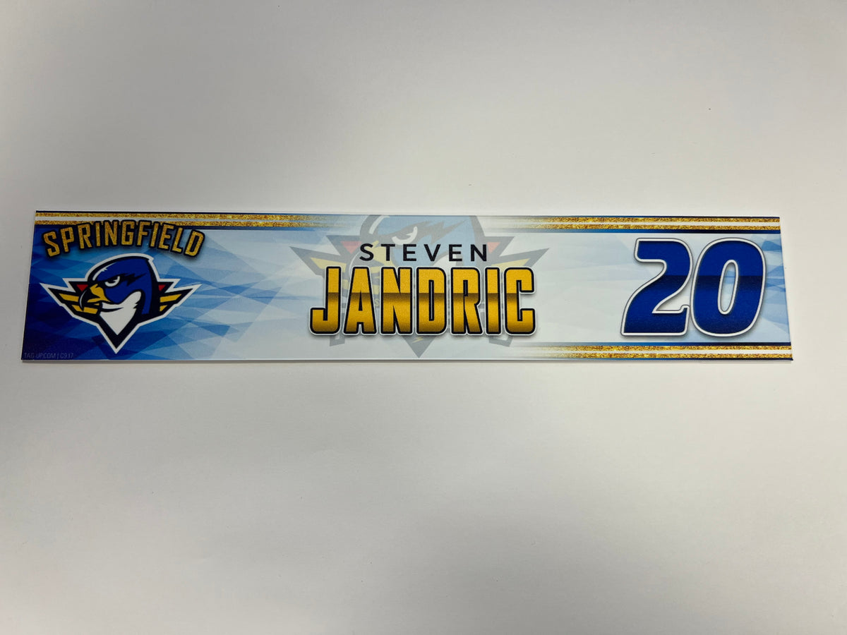 2023-24 Springfield Thunderbirds 3rd Jersey Locker Nameplate