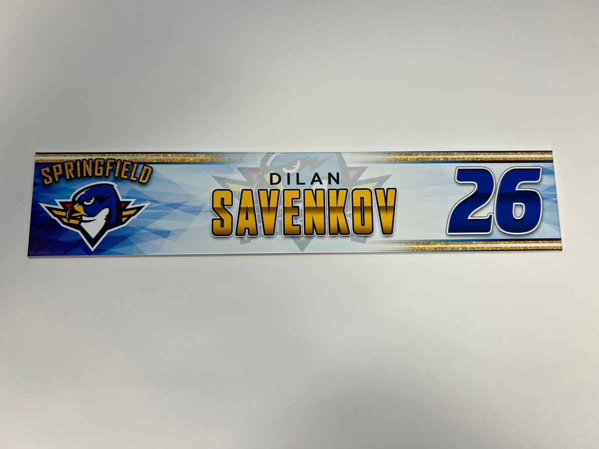 2023-24 Springfield Thunderbirds 3rd Jersey Locker Nameplate