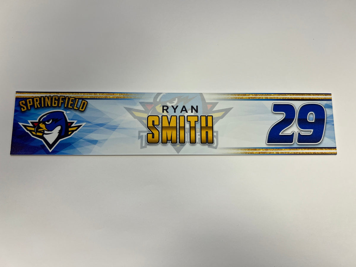 2023-24 Springfield Thunderbirds 3rd Jersey Locker Nameplate