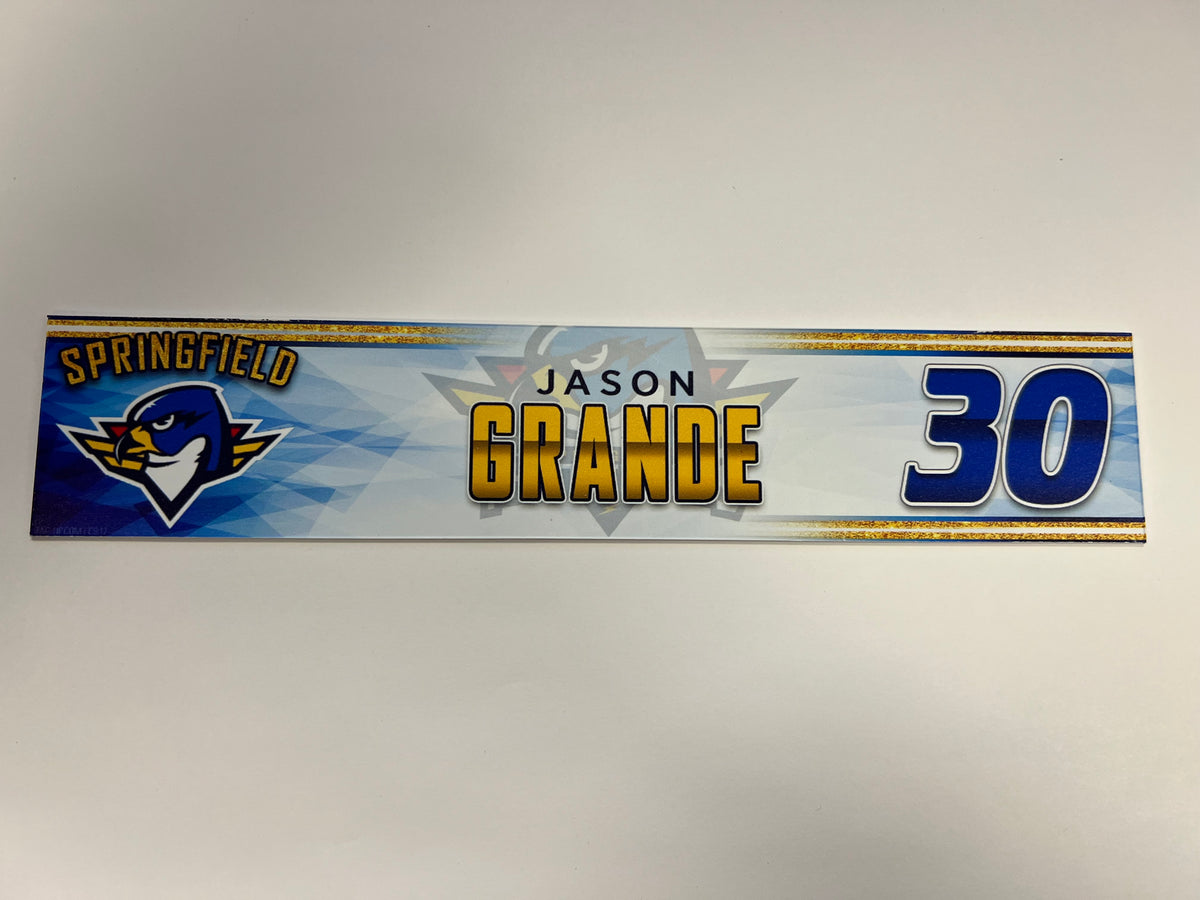 2023-24 Springfield Thunderbirds 3rd Jersey Locker Nameplate