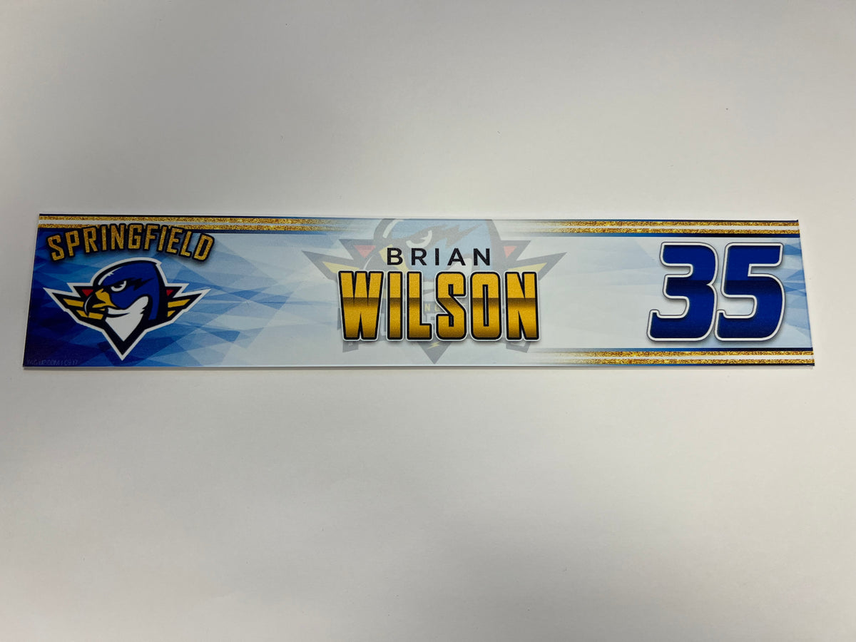 2023-24 Springfield Thunderbirds 3rd Jersey Locker Nameplate