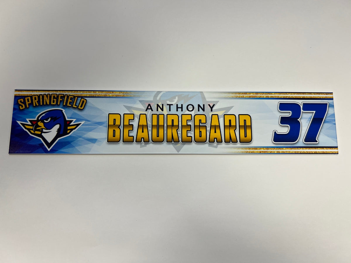 2023-24 Springfield Thunderbirds 3rd Jersey Locker Nameplate