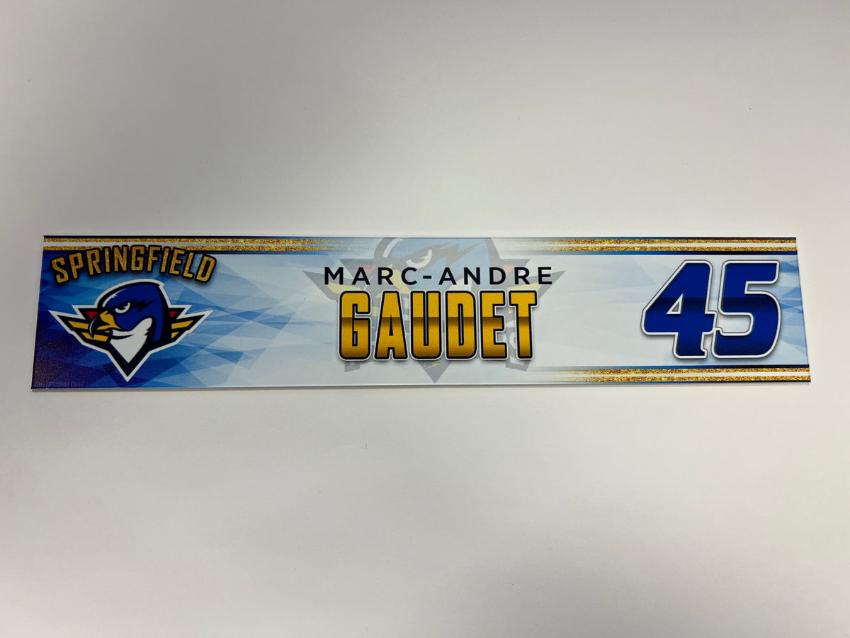 2023-24 Springfield Thunderbirds 3rd Jersey Locker Nameplate