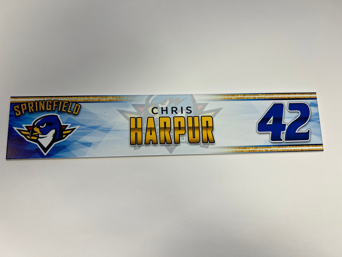 2023-24 Springfield Thunderbirds 3rd Jersey Locker Nameplate