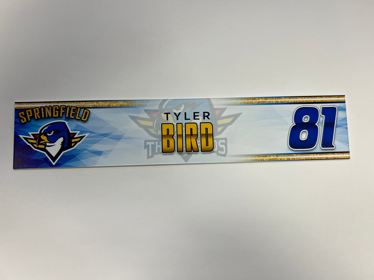 2023-24 Springfield Thunderbirds 3rd Jersey Locker Nameplate
