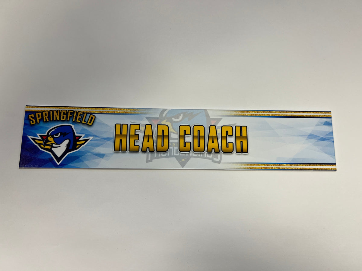 2023-24 Springfield Thunderbirds 3rd Jersey Locker Nameplate