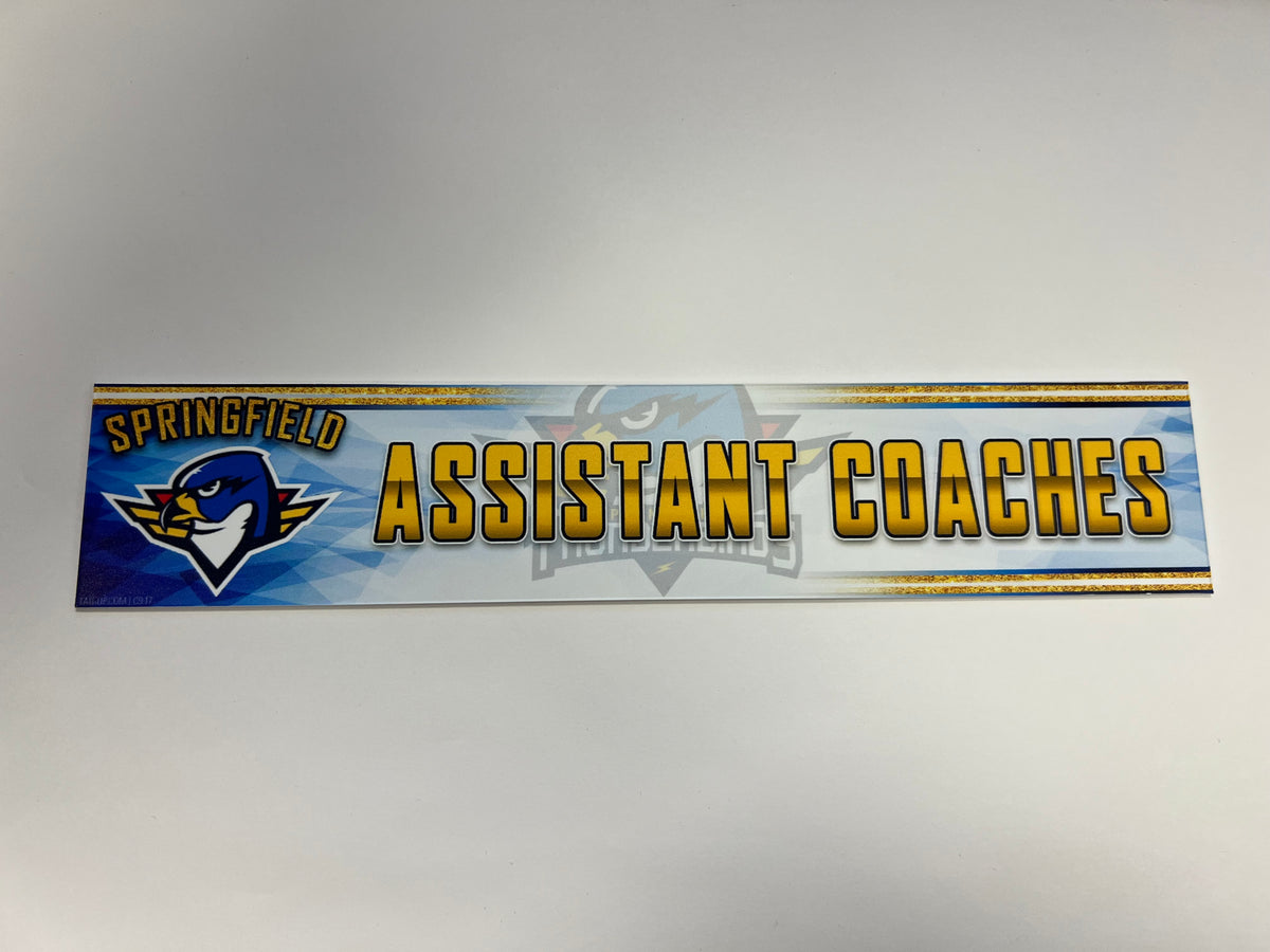 2023-24 Springfield Thunderbirds 3rd Jersey Locker Nameplate
