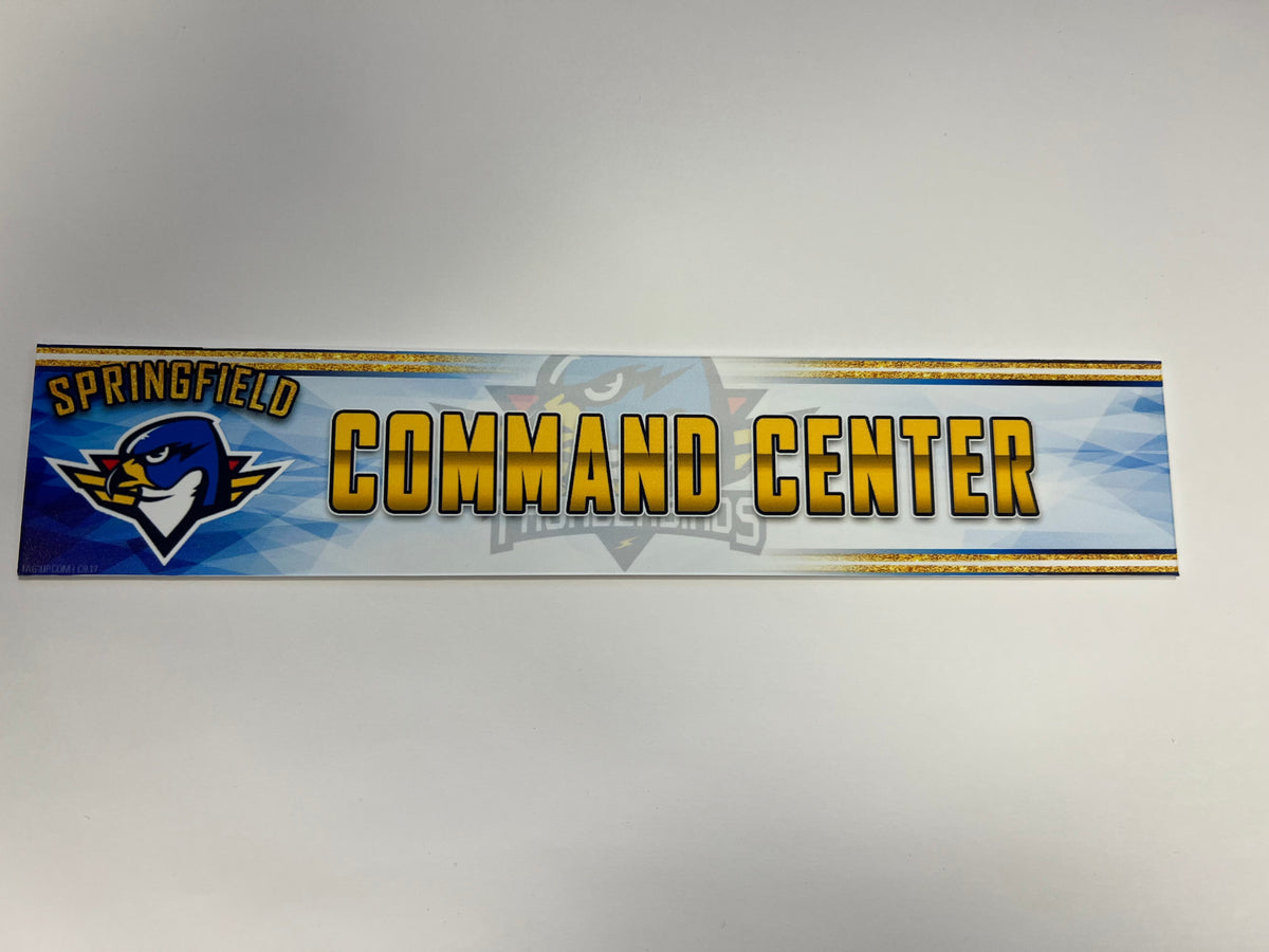 2023-24 Springfield Thunderbirds 3rd Jersey Locker Nameplate