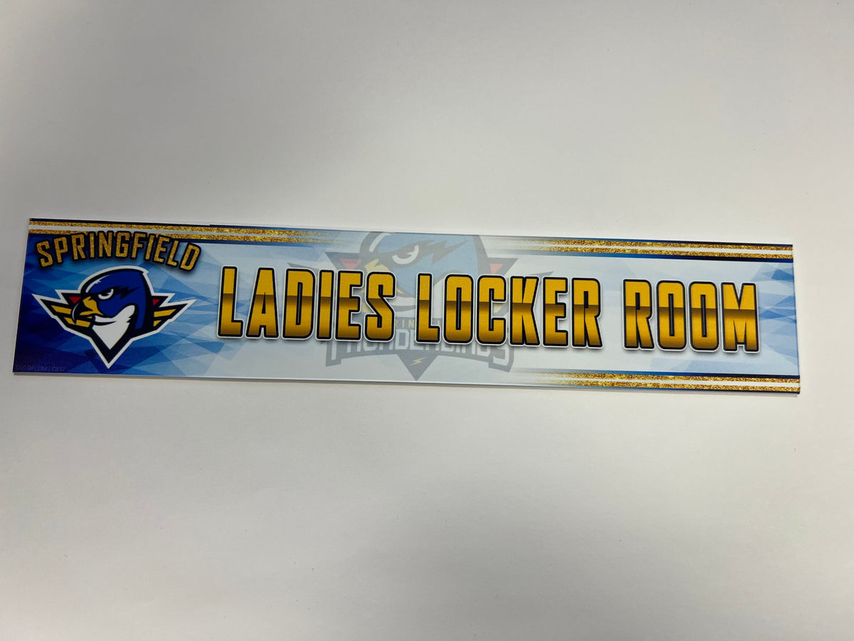 2023-24 Springfield Thunderbirds 3rd Jersey Locker Nameplate