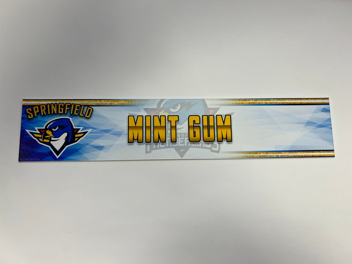 2023-24 Springfield Thunderbirds 3rd Jersey Locker Nameplate