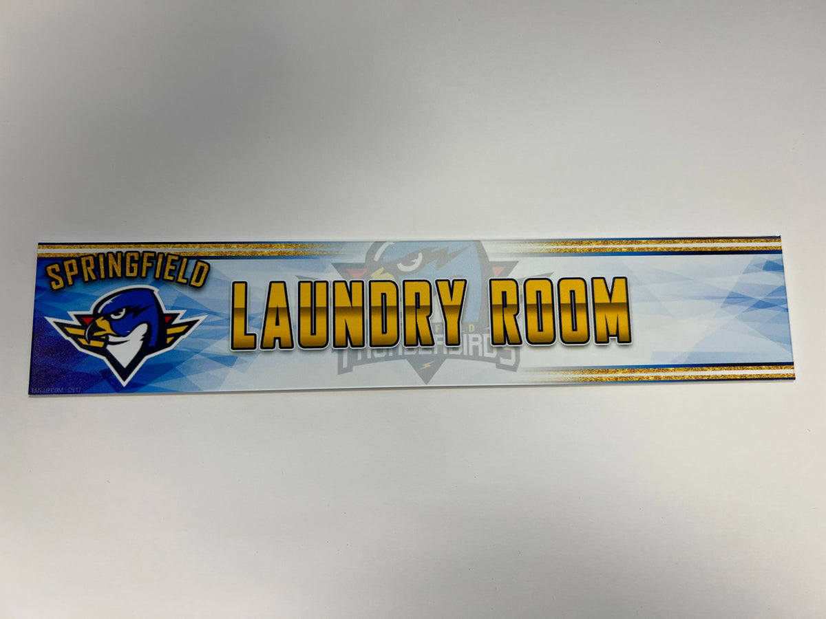 2023-24 Springfield Thunderbirds 3rd Jersey Locker Nameplate