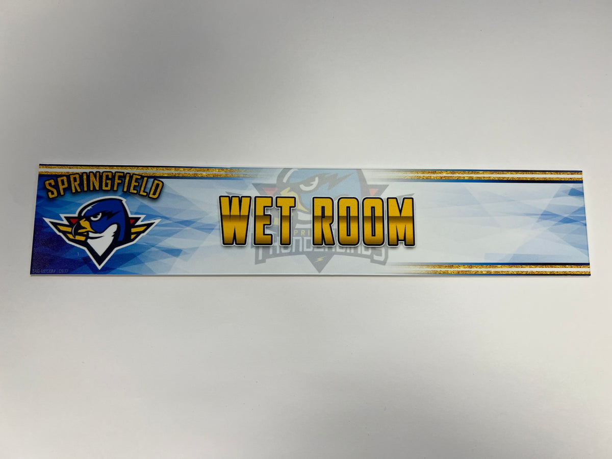 2023-24 Springfield Thunderbirds 3rd Jersey Locker Nameplate