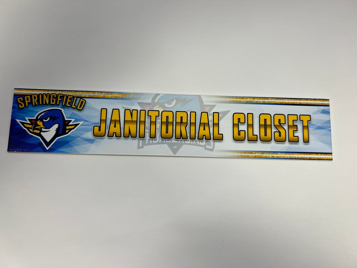 2023-24 Springfield Thunderbirds 3rd Jersey Locker Nameplate
