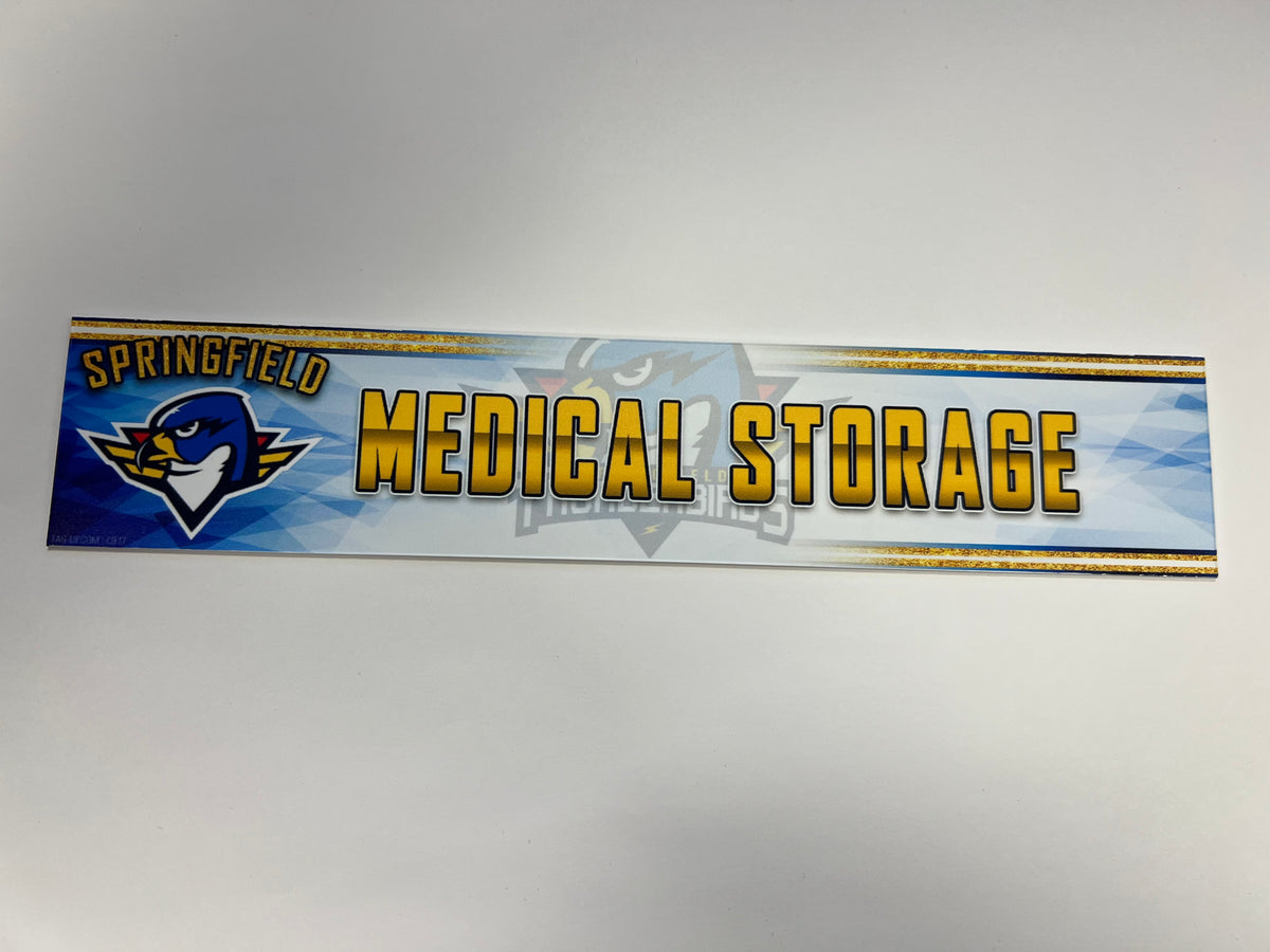 2023-24 Springfield Thunderbirds 3rd Jersey Locker Nameplate