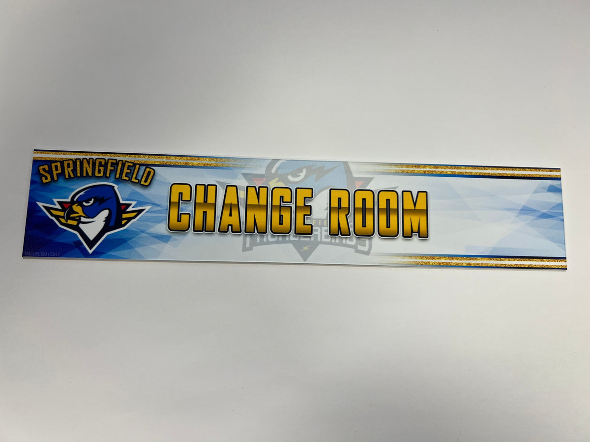 2023-24 Springfield Thunderbirds 3rd Jersey Locker Nameplate