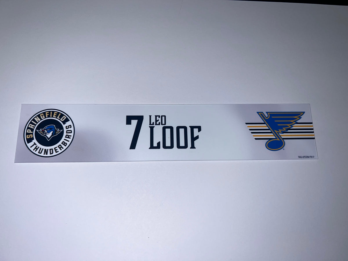 2025-26 T-Birds Regular Season Locker Nameplate - WHITE