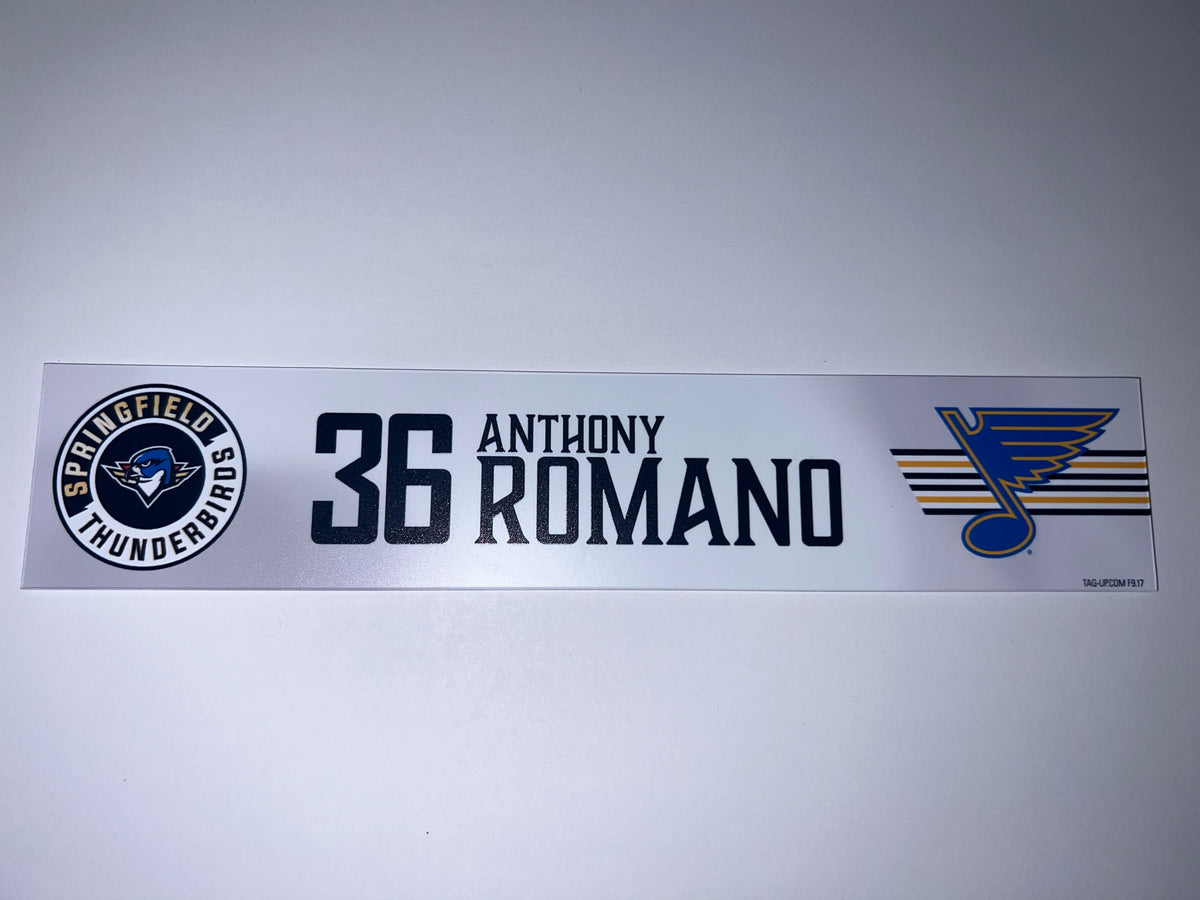 2025-26 T-Birds Regular Season Locker Nameplate - WHITE