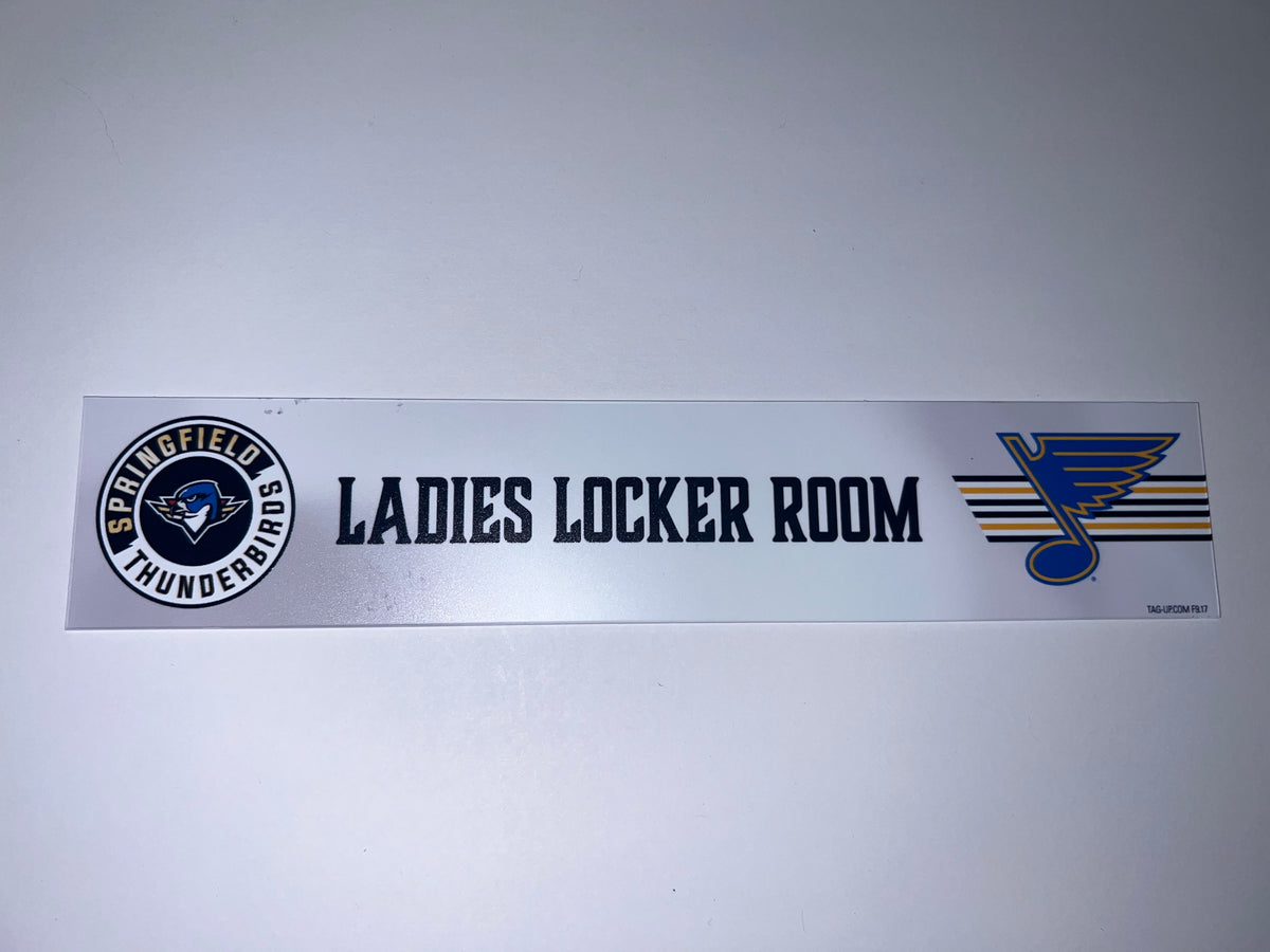2025-26 T-Birds Regular Season Locker Nameplate - WHITE