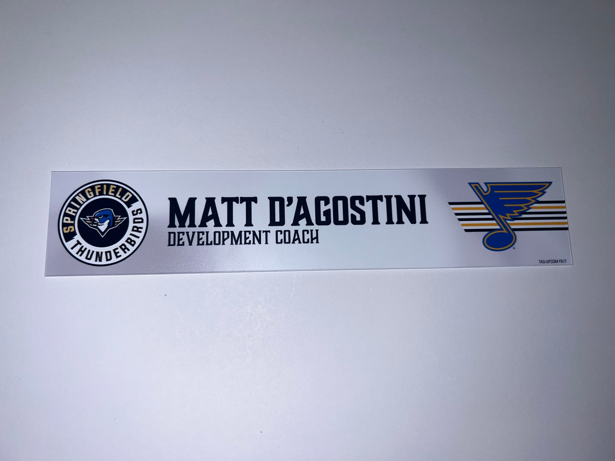 2025-26 T-Birds Regular Season Locker Nameplate - WHITE