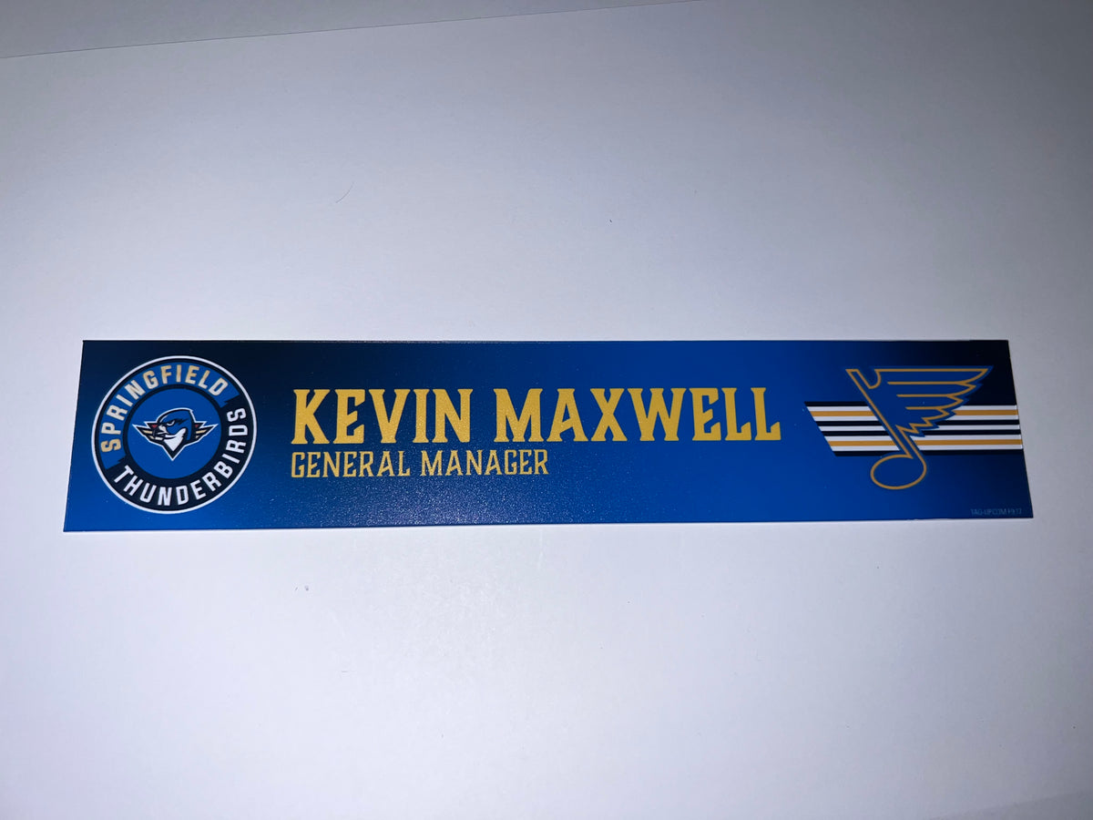 2025-26 T-Birds Regular Season Locker Nameplate - Blue