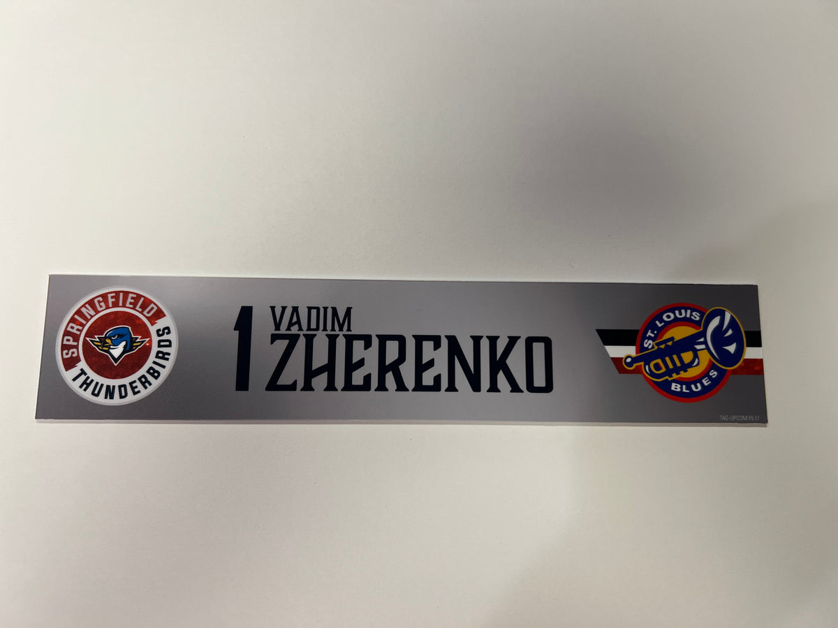 2025-26 T-Birds Regular Season Locker Nameplate - Grey 3rds