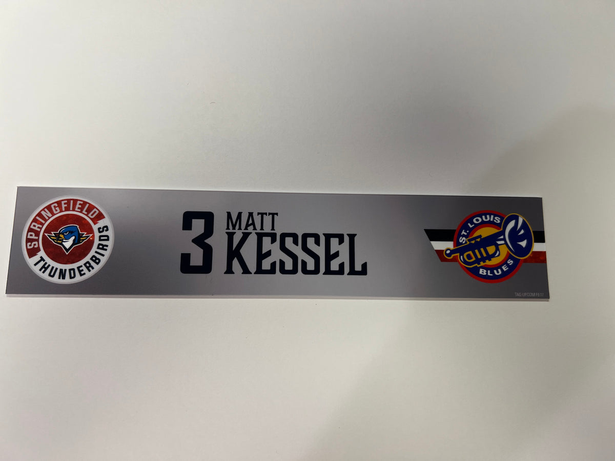 2025-26 T-Birds Regular Season Locker Nameplate - Grey 3rds