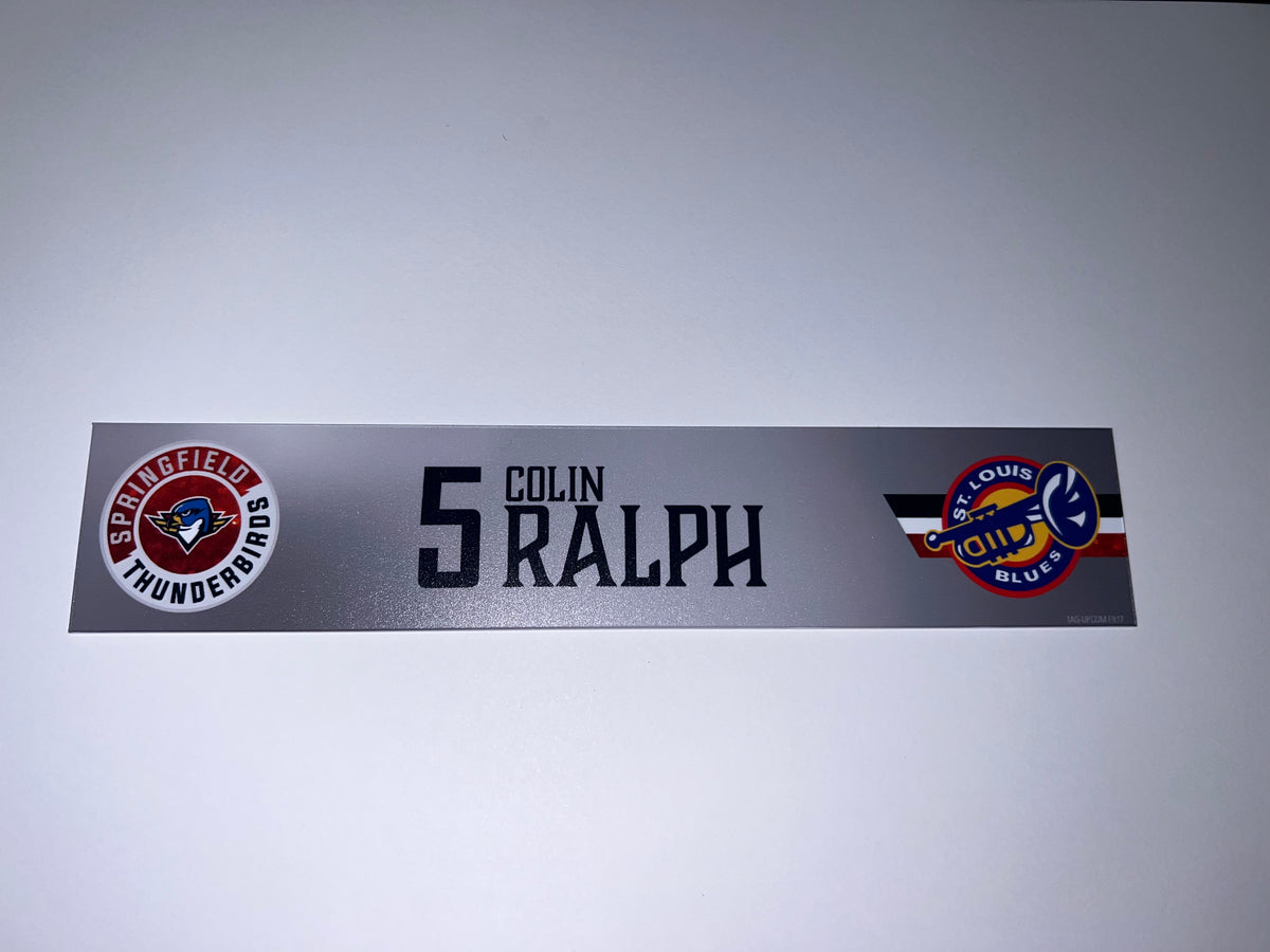 2025-26 T-Birds Regular Season Locker Nameplate - Grey 3rds