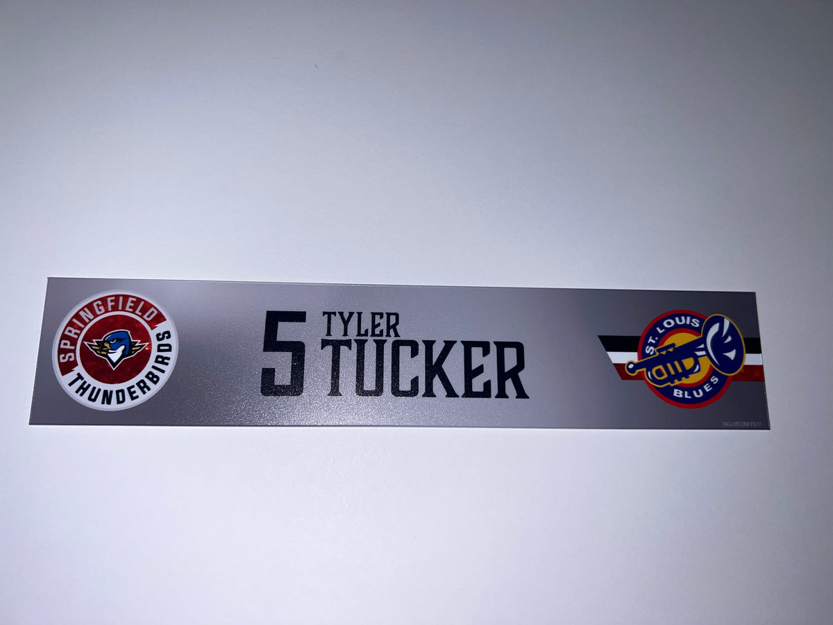 2025-26 T-Birds Regular Season Locker Nameplate - Grey 3rds