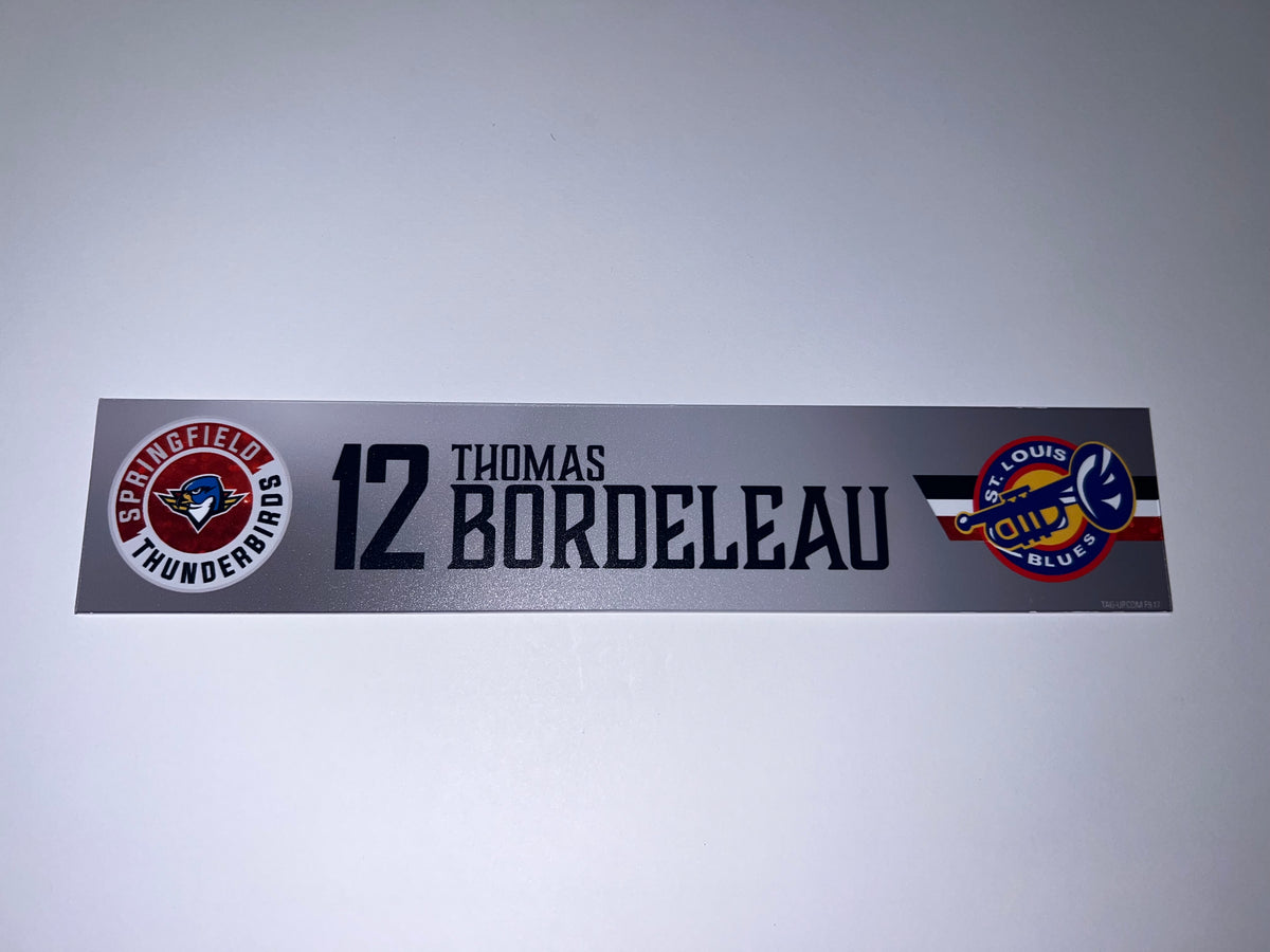 2025-26 T-Birds Regular Season Locker Nameplate - Grey 3rds