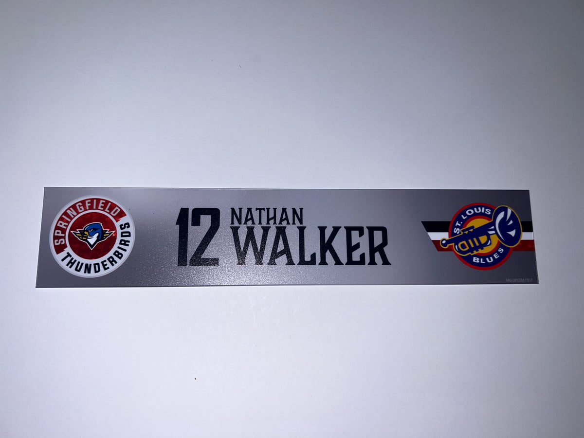 2025-26 T-Birds Regular Season Locker Nameplate - Grey 3rds